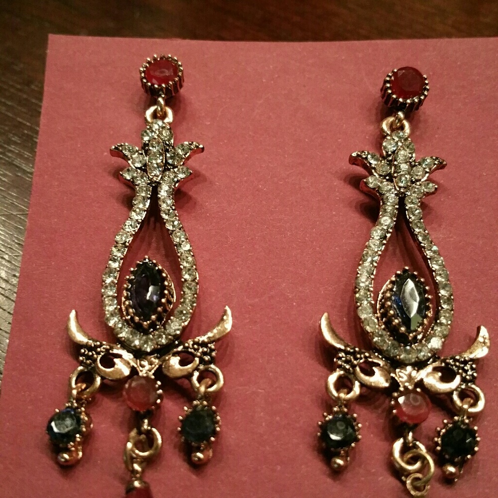 Faux Antique Estate Earrings Renaissance
Style